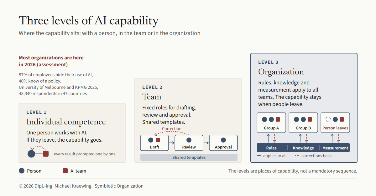 Figure 3: Three levels of AI capability